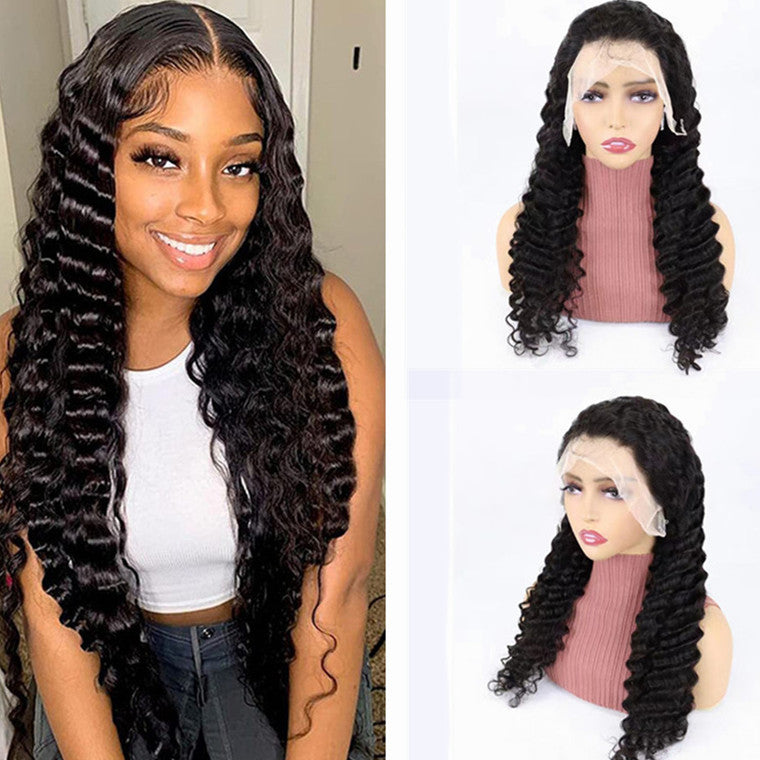       Deep Wave Lace Front Human Hair Wig – BEAUTY NET