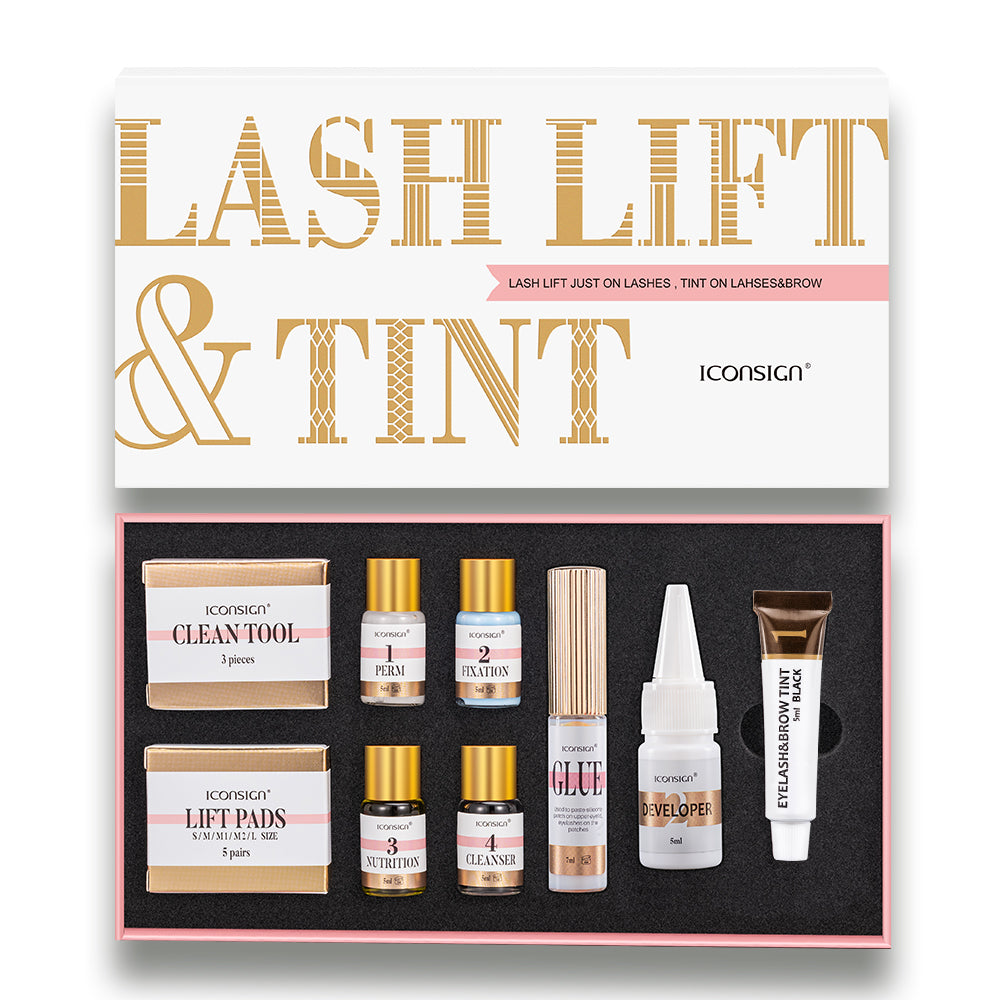       ICONSIGN Lash Lift, Eyelash & Eyebrow Dye Tint Kit, Lashes Perm Set, B – BEAUTY NET