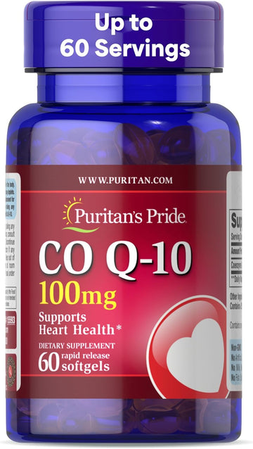 CoQ10 100mg – Heart Health, Blood Pressure & Aging Support – 60 Rapid Release Softgels