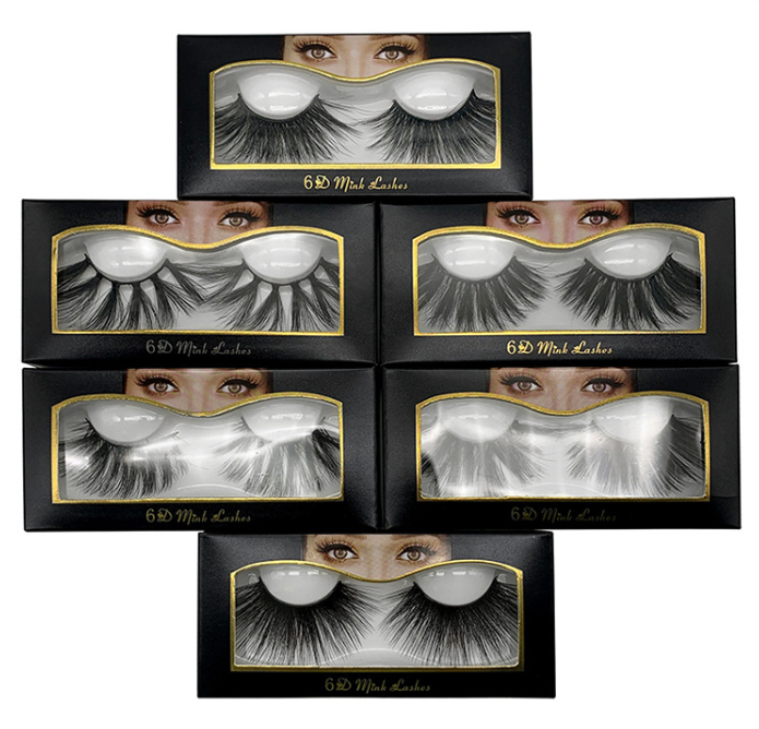       Nethong 25mm Mink False Eyelashes: 6D Three-Dimensional Messy Cross-Ey – BEAUTY NET