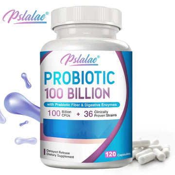 Probiotics 100 Billion CFU – Digestive & Immune Support, Urinary Health, Gut Flora Balance – 120 Capsules