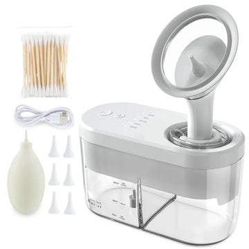 Electric Earwax Remover & Ear Cleaner – 4-Level Ear Irrigator with Soft Tips, Safe for Adults, Ear Infection Cleaning Tool
