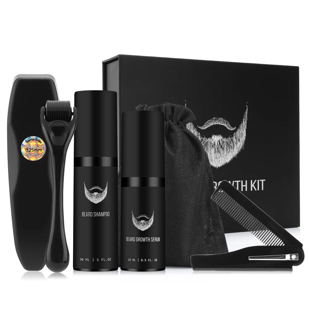       4Pcs/set Men's Beard Growth Kit: Professional Hair Growth Enhancer Set – BEAUTY NET