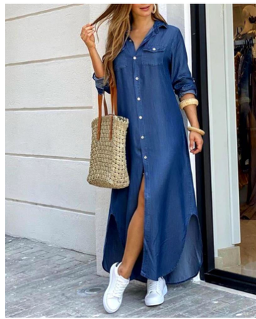 Women's Plus Size Long Dress - S-5XL Elegant Maxi Skirt Dress for Ladies