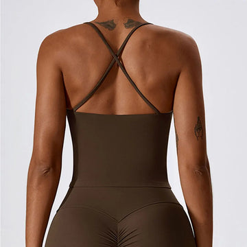 Women's Push-Up Sports Bra - Thin, Breathable Yoga Crop Top with Beauty Back Design for Fitness & Gym