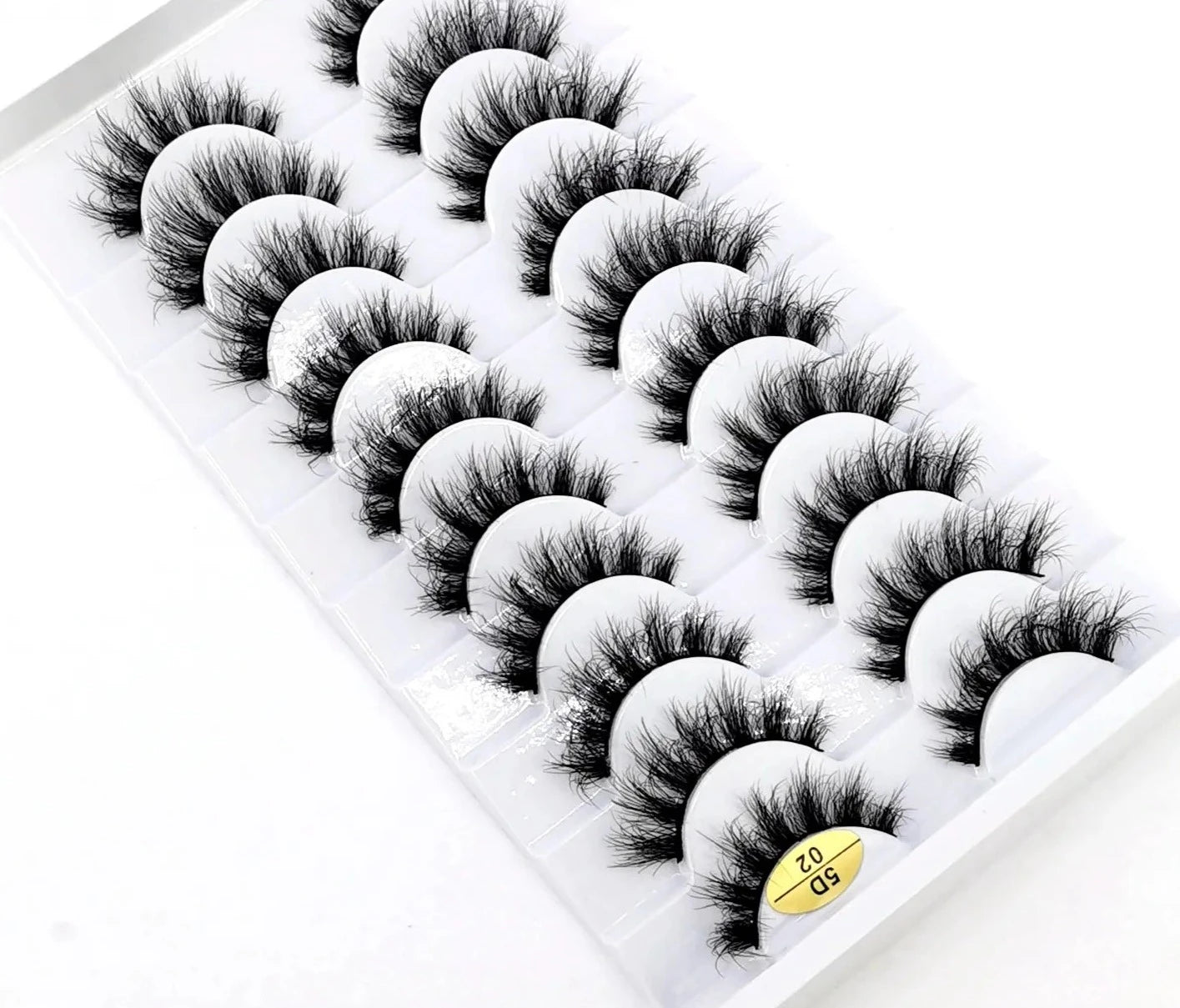 10 Pairs 3D Mink False Eyelashes Natural/Thick Eye Lashes Fluffy Makeup Russian eyelahses Beauty Extension Reusable eyelashes