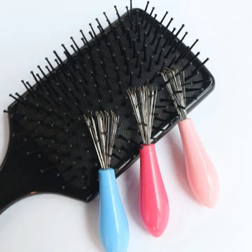Comb Hair Brush Cleaner: Plastic Handle Cleaning Brush Remover, Embedded Beauty Tools, Cleaning Products, Cleaning Supplies. Available Colors: PINK, BLACK