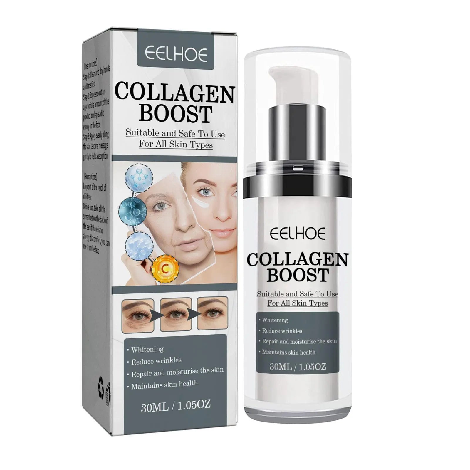       Collagen Boost Serum: Anti-Aging, Dark Spot Corrector, Wrinkle Cream f – BEAUTY NET