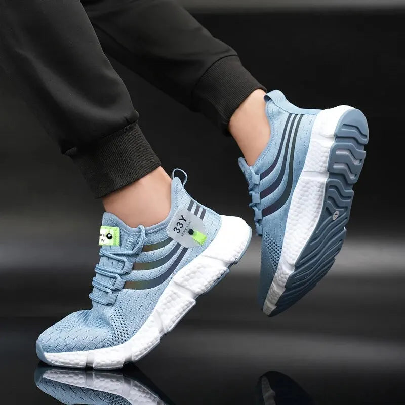 Men's Lightweight Breathable Sport Sneakers - Casual Mesh Running Shoes for Outdoor Jogging & Walking - Perfect Athletic Footwear