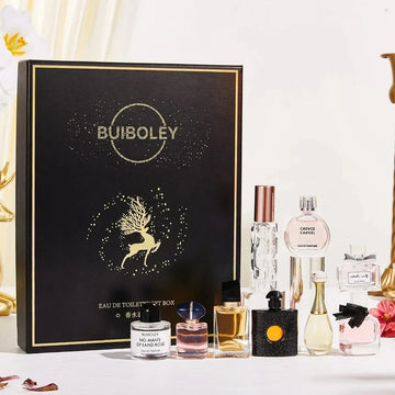 Luxury Women’s Perfume Gift Set – Long-Lasting Floral Woody Fragrance with Pheromones, Compact & Portable Cologne for Men and Women
