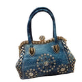 Large Capacity Handheld New Fashion Commuter Denim Inlaid Diamond Versatile One Shoulder Crossbody Women's Bag