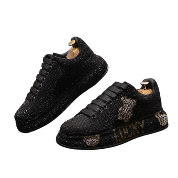Luxury Royal Style Men's Wedding Shoes – Handmade Embroidered Loafers, Exotic Designer Casual Sneakers for Spring