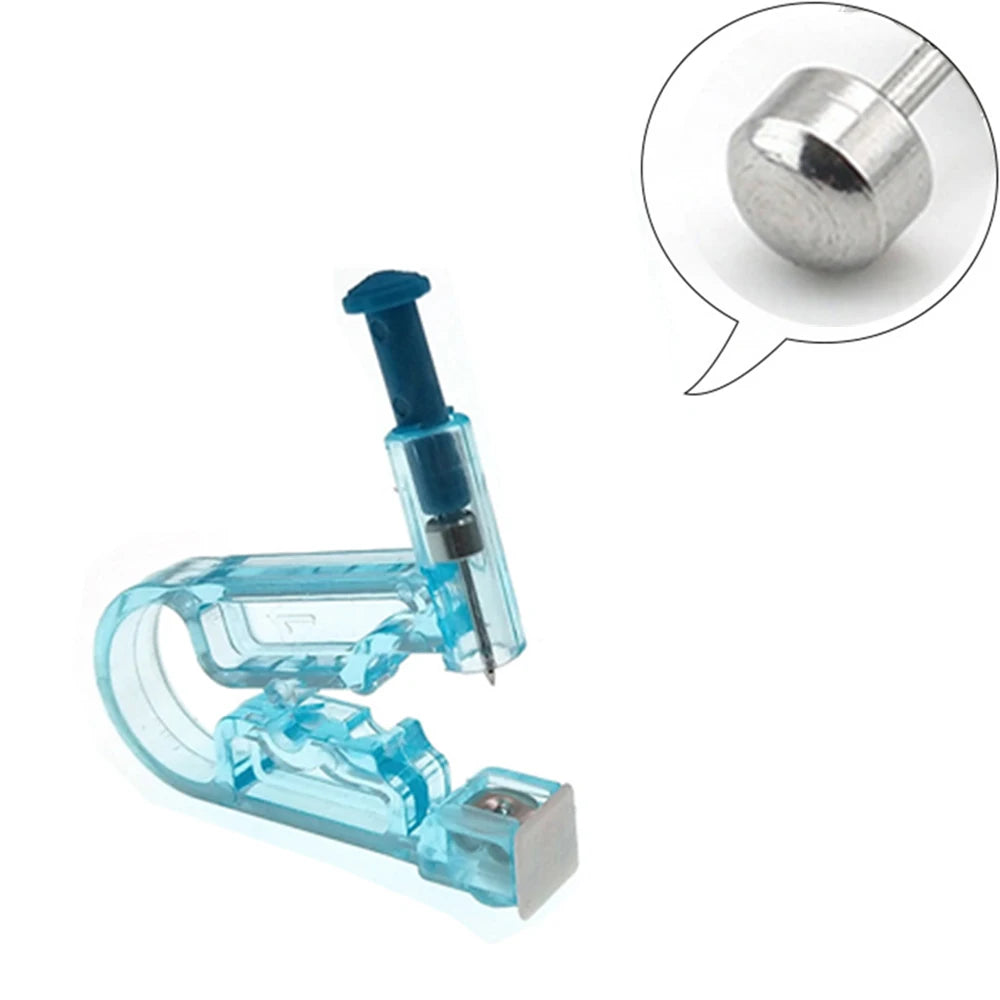 1/2/4 Pcs Disposable Sterile Ear Piercing Unit: Cartilage Tragus Helix Piercing Gun, No Pain Piercer Tool Machine Kit with Stud Jewelry