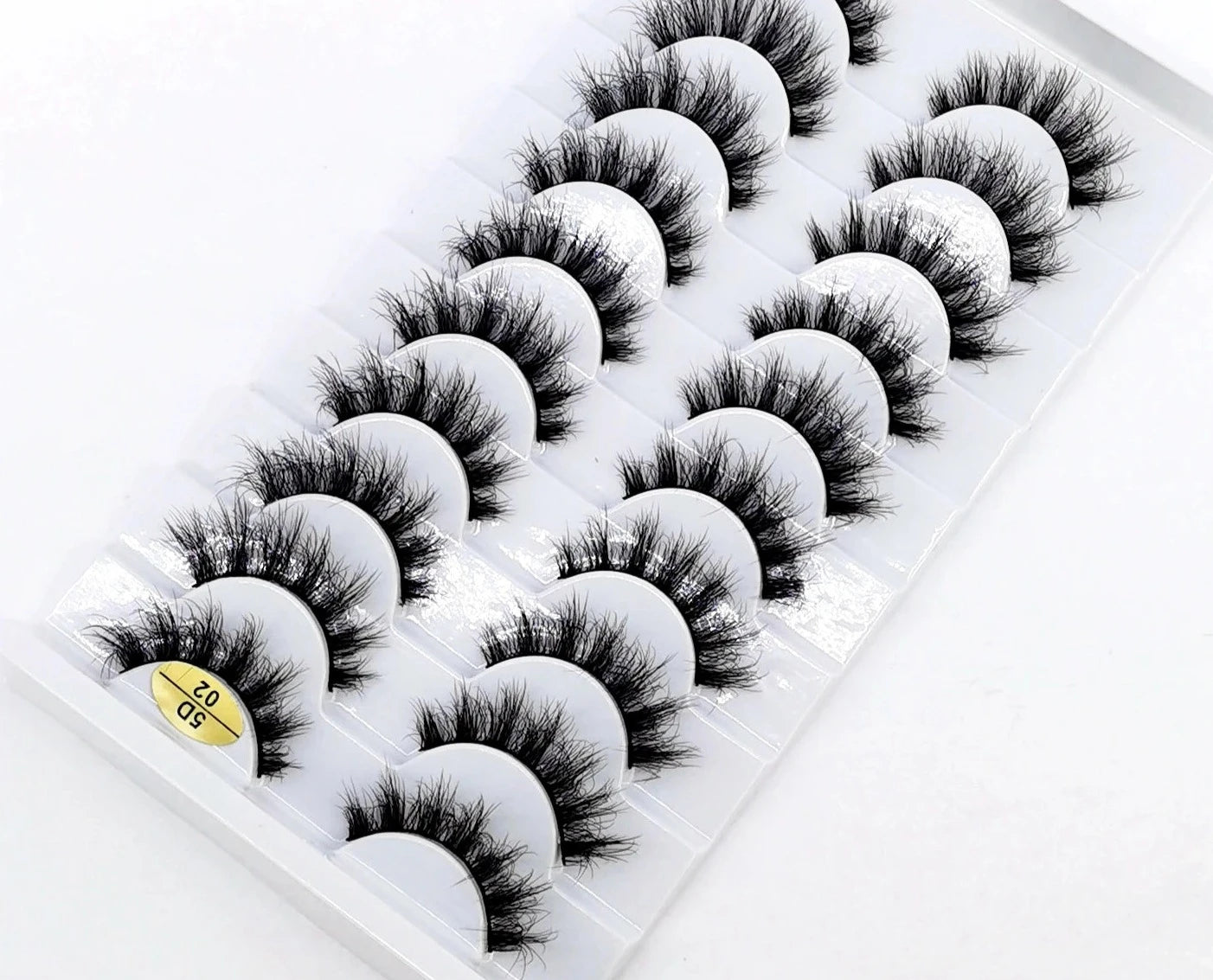 10 Pairs 3D Mink False Eyelashes Natural/Thick Eye Lashes Fluffy Makeup Russian eyelahses Beauty Extension Reusable eyelashes