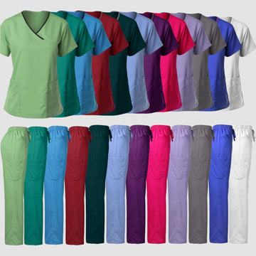 High-Quality Women's Medical Scrubs Set - Hospital Uniform Tops & Pants - Wholesale Nursing Uniforms