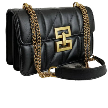 Diamond-Shaped Embossed Fashion Chain Shoulder Messenger Bag for Female Commuters