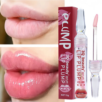 Instant Lip Enhancer Plumper Oil - Extreme Volumizing Lip Gloss Serum. Nourish, Anti-Wrinkle, Sexy Lip Moisturizing Care Cosmetics.