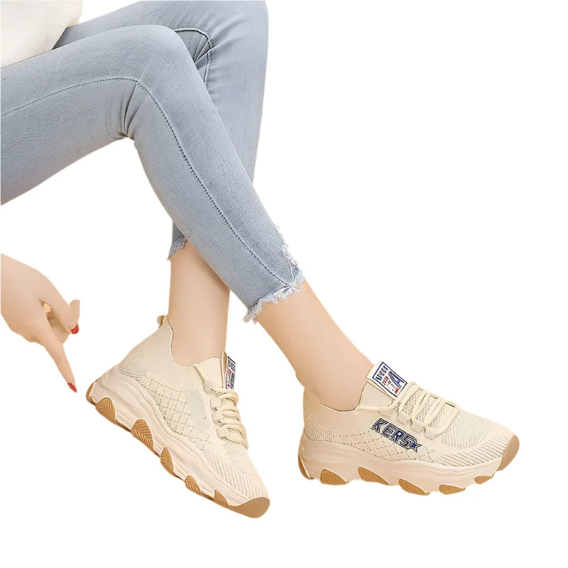 2024 Trendy Thick-Soled Women's Sports Shoes – Stylish Casual Gym, Tennis, and Basketball Sneakers