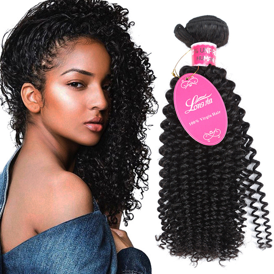 
      10A Deep Curly Brazilian Human Hair Bundles Weave
 – BEAUTY NET