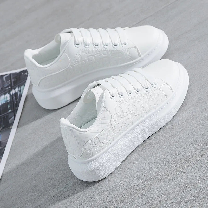 women's platform sneakers, casual white flats, thick sole sneakers, breathable shoes for spring, vulcanized shoes for autumn, women's fashion sneakers, ladies casual shoes, white vulcanized sneakers, trendy women's sneakers, spring casual flats, autumn casual shoes, women’s fashion footwear, platform shoes for women, white platform sneakers, thick sole flats, lightweight sneakers for women, breathable white sneakers, all-season women's shoes, vulcanized sole shoes,