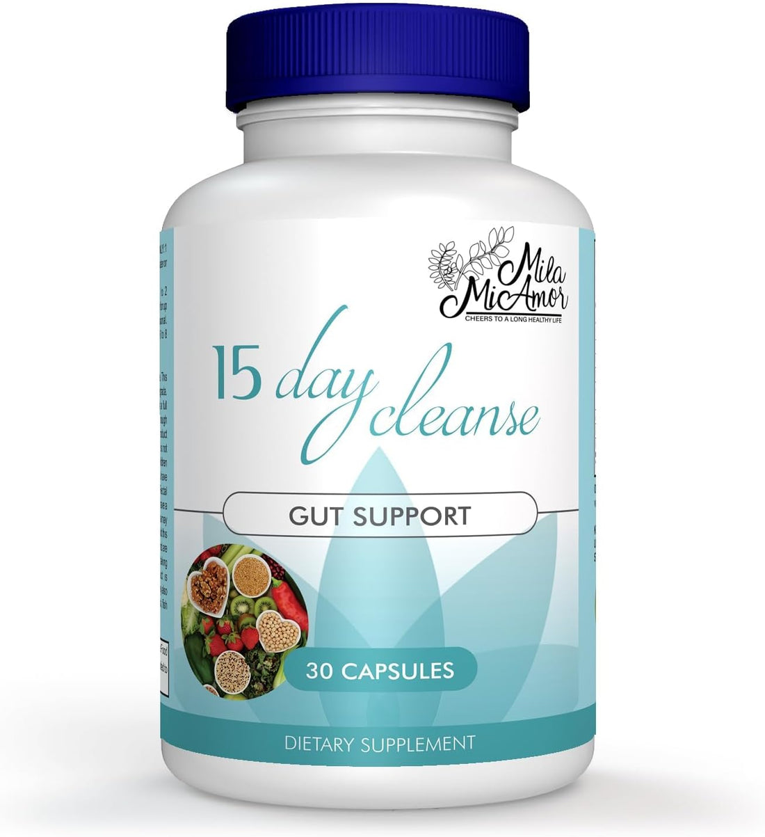 15-Day Colon Cleanse & Gut Detox for Men & Women – Advanced Formula with Senna, Cascara Sagrada & Psyllium Husk – Non-GMO, Made in USA – 30 Capsules
