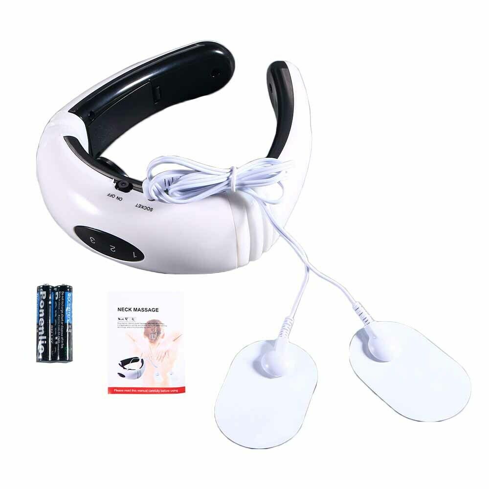 Electric Neck Massager with Magnetic Pulse Therapy for Vertebra Relaxation