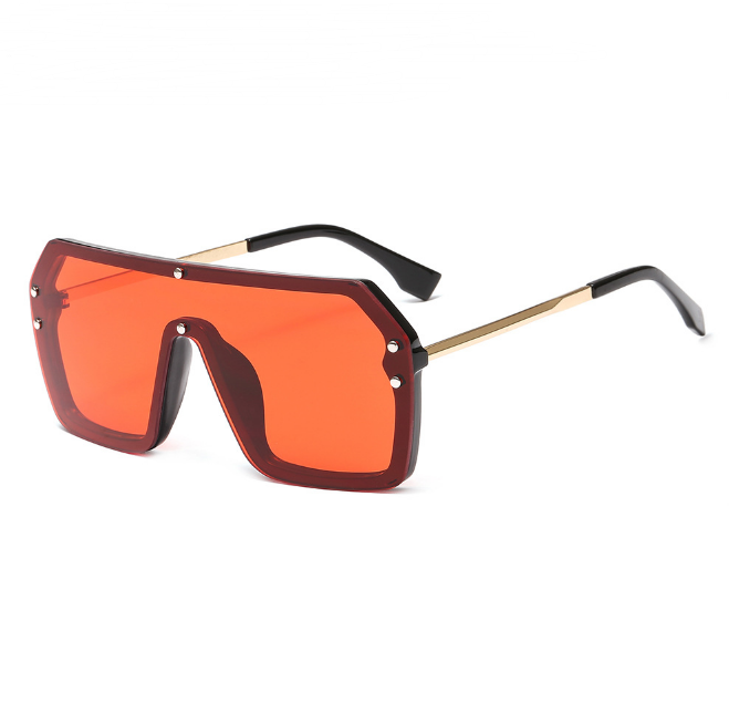 Oversize Sunglasses: Fashionable Square Sun Glasses with One-Piece Mirror Lens. UV400 Protection for Women and Men. Top Brands