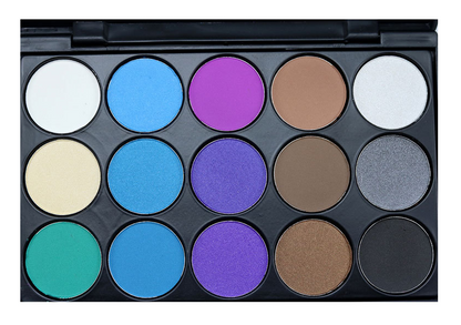 15-Color Eyeshadow Palette: Earthy Tones, Smoky Shadows - E15 Multicolor Makeup Palette