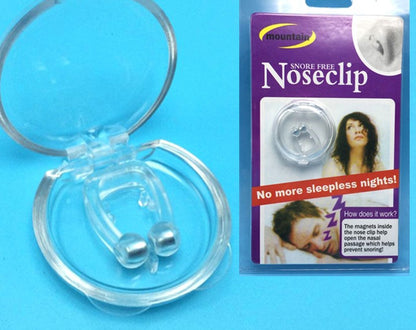 Silicone Magnetic Anti Snore Stop Snoring Nose Clip: Sleep Tray, Sleeping Aid, Apnea Guard Night Device.