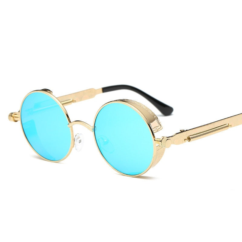 Vintage Round Metal Frame Sunglasses