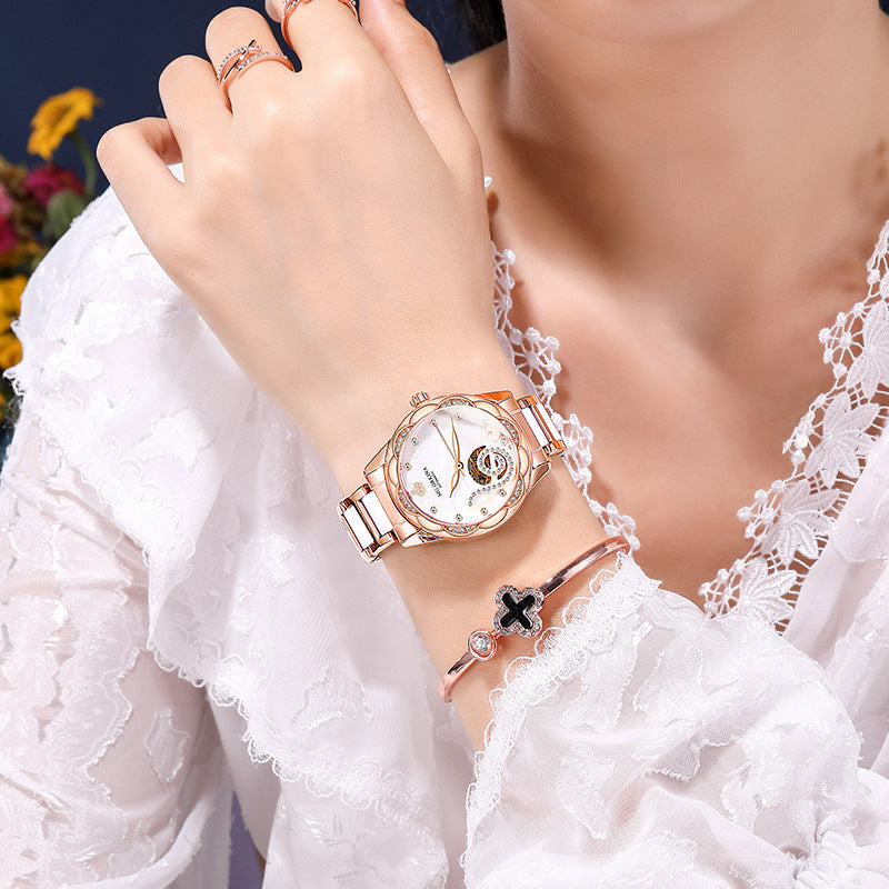 New Designer Luxury Women's Mechanical Watches with Top Brand Ceramic Components