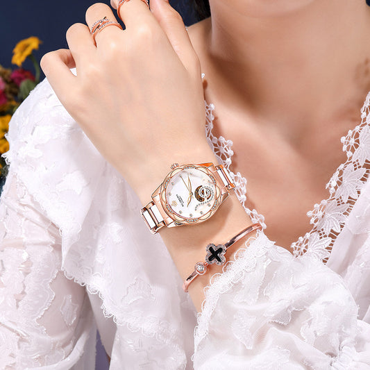New Designer Luxury Women's Mechanical Watches with Top Brand Ceramic Components