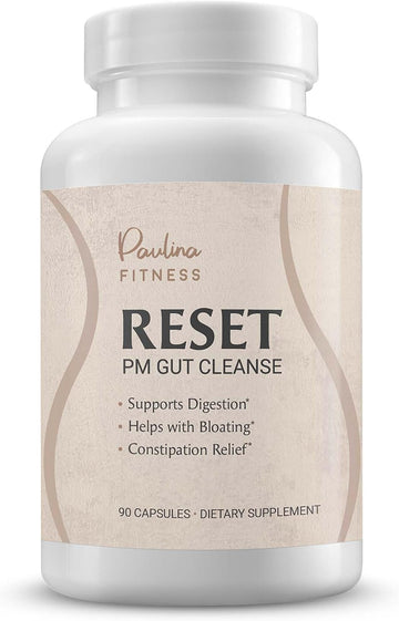 Reset Overnight Digestive Aid – Natural Detox, Bloating Relief & Gut Health Support | Cleanse for Weight Management & Constipation Relief | 90 Capsules