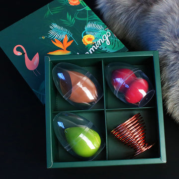 Gift Box Cosmetic Egg Set: Super Soft, Smear-Proof Makeup Tools