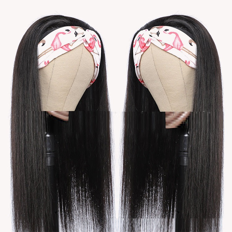 Human Hair Straight Strip Mechanism Headband