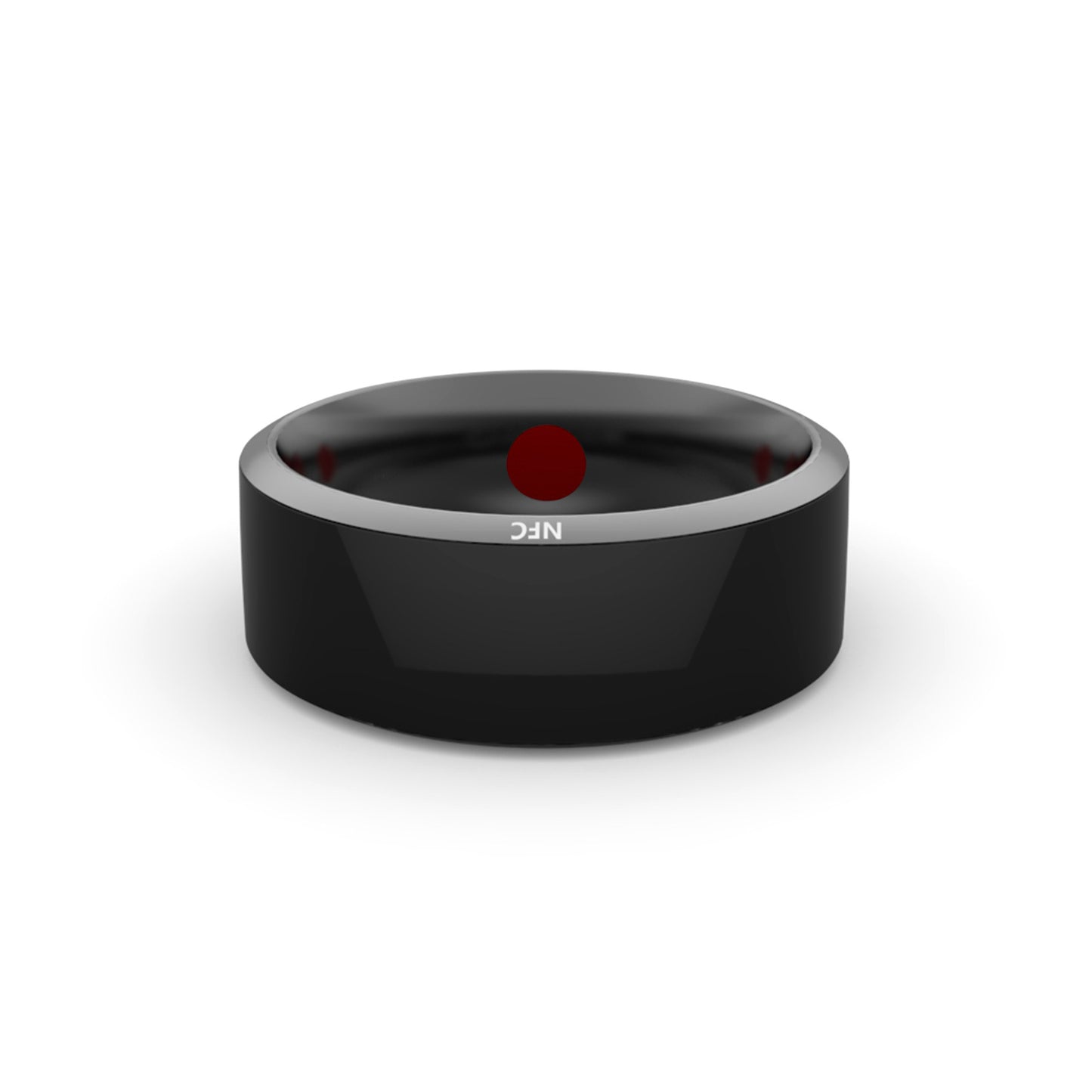 Smart Ring: Multifunctional Black High-Tech Wearable Device