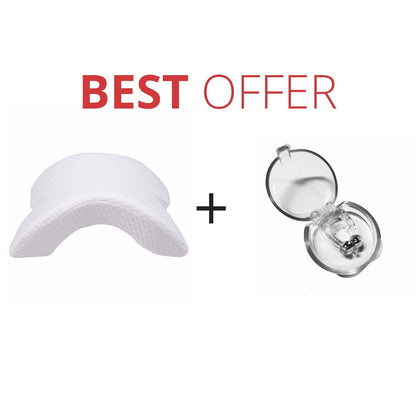 Silicone Magnetic Anti Snore Stop Snoring Nose Clip: Sleep Tray, Sleeping Aid, Apnea Guard Night Device.