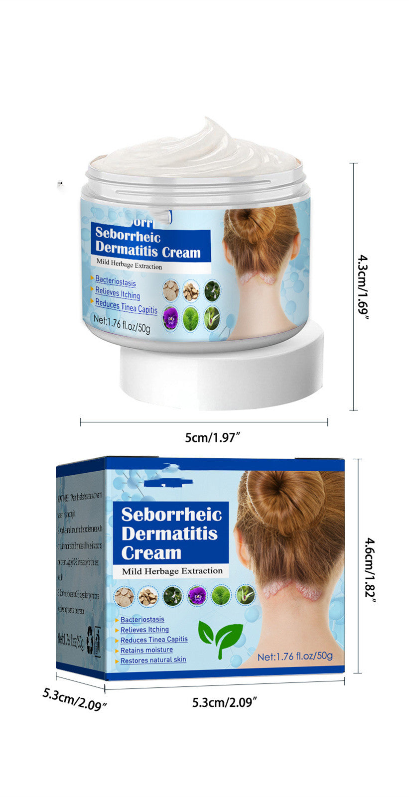 Seborrheic Skin Cream: Soothes Head Acne and Itch, Promotes Repair