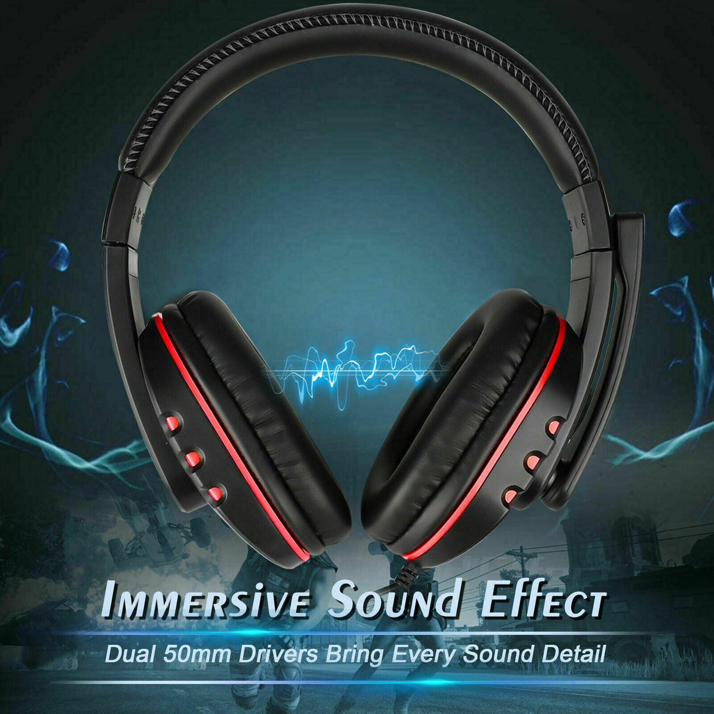 Pro Gamer Headphones - Headset for PS4, PlayStation 4, PC, Computer