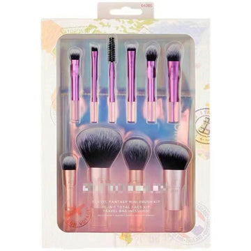 ew RT Fantasy Mini Makeup Brush Set: 10 Pack Portable Travel Size Eye Shadow Makeup Tools