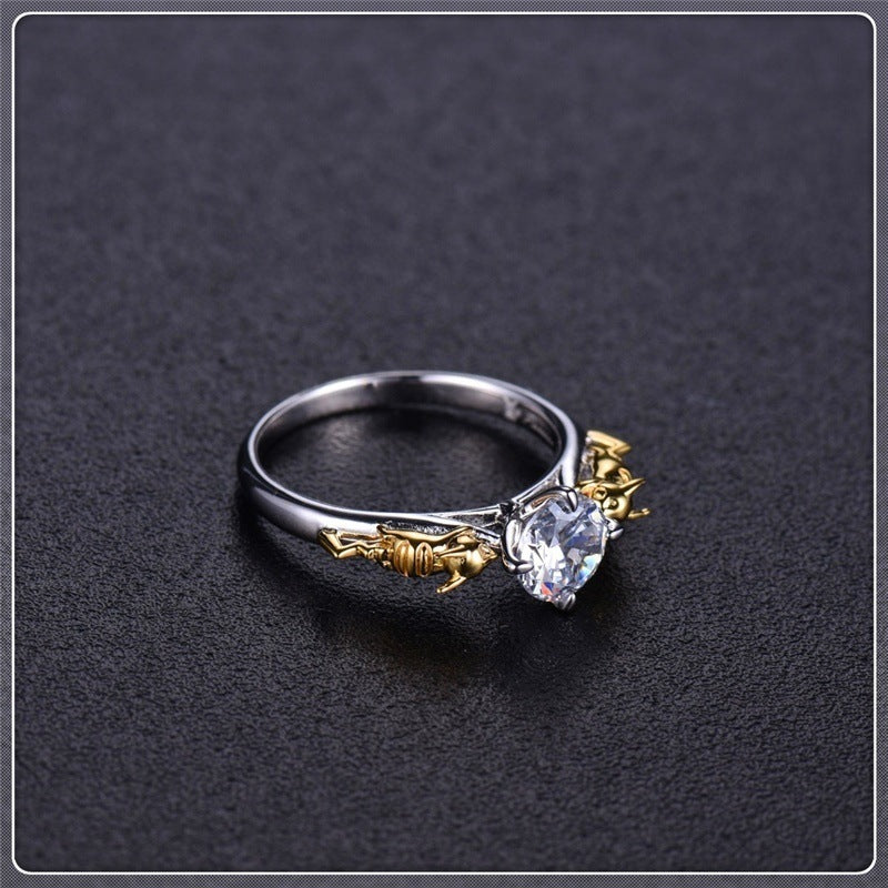 Unisex Crystal Ring Cosplay Jewelry