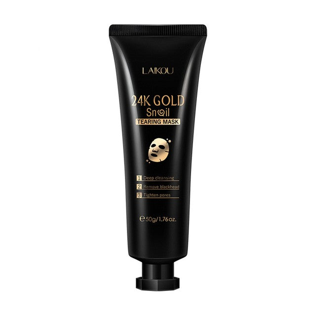 Gold Foil Snail Tear-Off Mask for Hydration