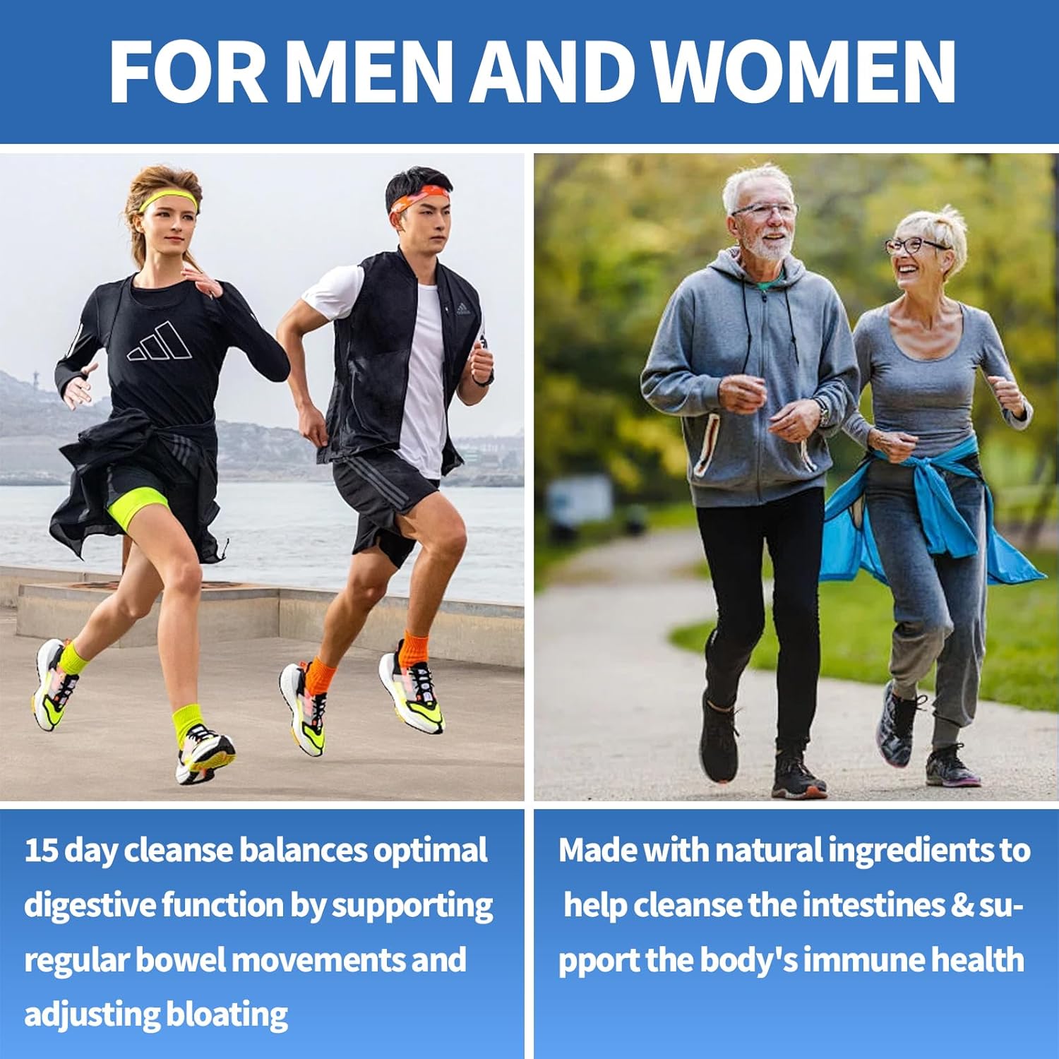 15-Day Colon Cleanse – Constipation & Bloating Relief – Gut Support for Men & Women – 30 Capsules