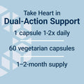 Potassium & Extended-Release Magnesium – Blood Pressure & Heart Health Support – Non-GMO, Vegetarian, 60 Capsules