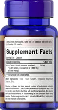 Black Cherry Extract 250mg (1000mg Equivalent) – 100 Capsules for Wellness & Daily Support