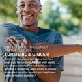 Turmeric + Ginger Extra Strength with BioPerine – Joint & Digestion Support – 60 Non-GMO Vegetarian Capsules