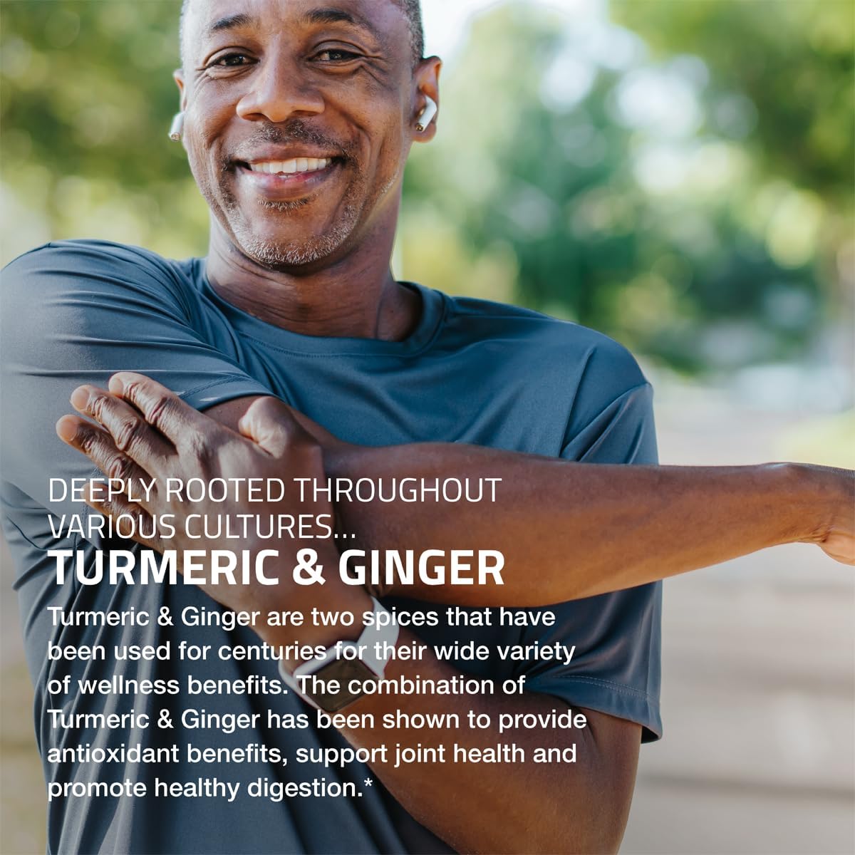 Turmeric + Ginger Extra Strength with BioPerine – Joint & Digestion Support – 60 Non-GMO Vegetarian Capsules