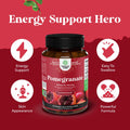 Pomegranate Extract Capsules – Antioxidant & Nitric Oxide Support – Heart, Joint & Brain Health – Pre-Workout Formula for Men & Women