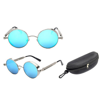 Vintage Round Metal Frame Sunglasses