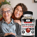 Blood Sugar Support Supplement – Healthy Gluco with Bitter Melon, Cinnamon, Alpha Lipoic Acid, Vitamins C & E, 20 Herbs & Minerals, Non-GMO, 120 Capsules